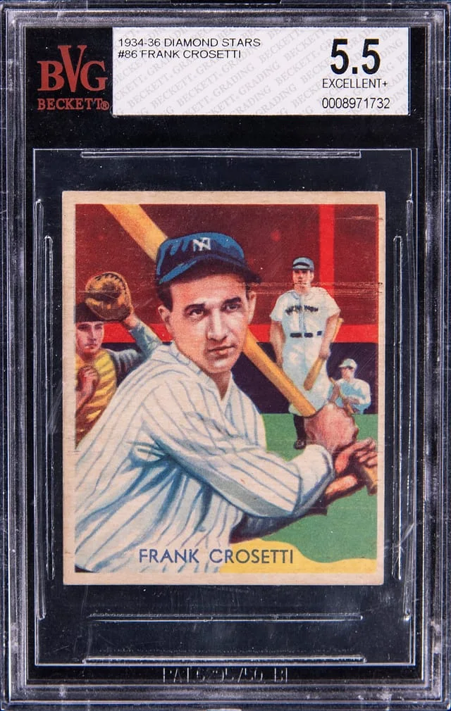 1934-36 Diamonds Stars Frank Crosetti #86 card image