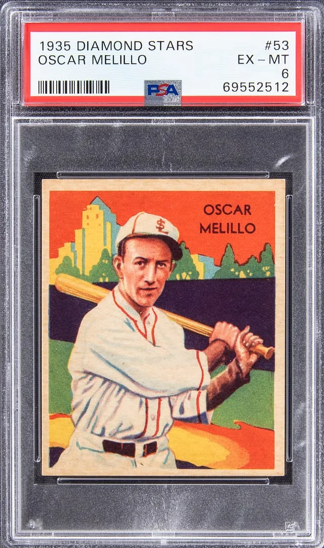 1934-36 R327 National Chicle Co. Diamond Stars Oscar Melillo #53 card image