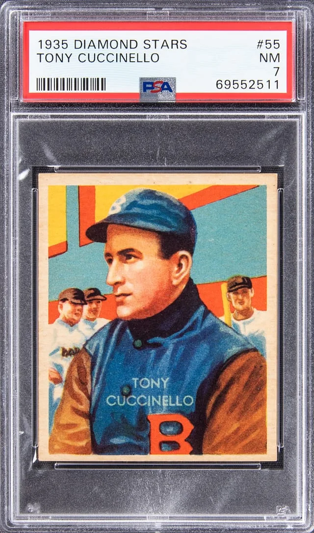 1934-36 R327 National Chicle Co. Diamond Stars Tony Cuccinello #55 card image