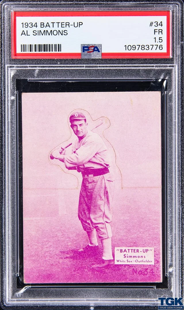 1934 Batter Up Al Simmons #34 card image
