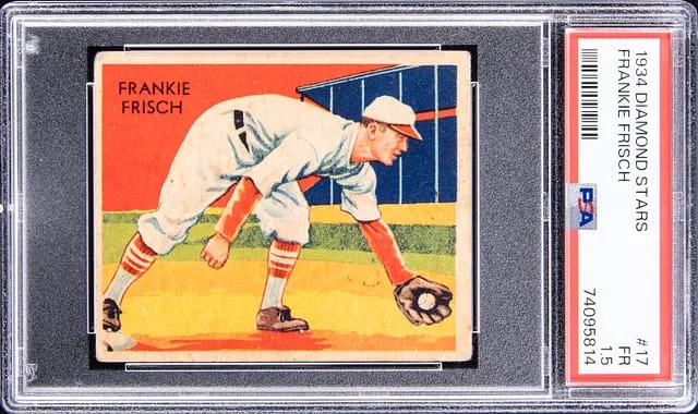 1934 Diamond Stars Frankie Frisch #17 card image