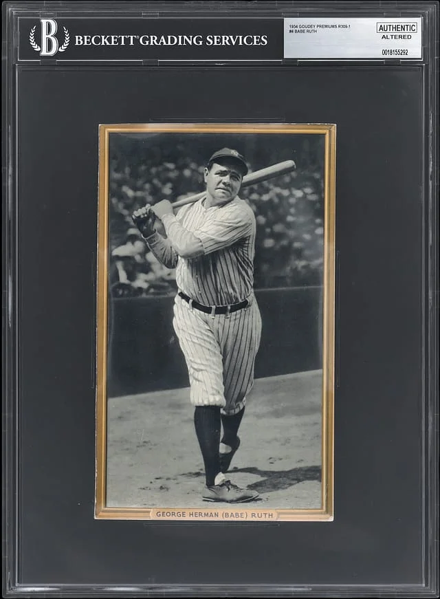 1934 Goudey Babe Ruth Premiums R309-1 #4 card image