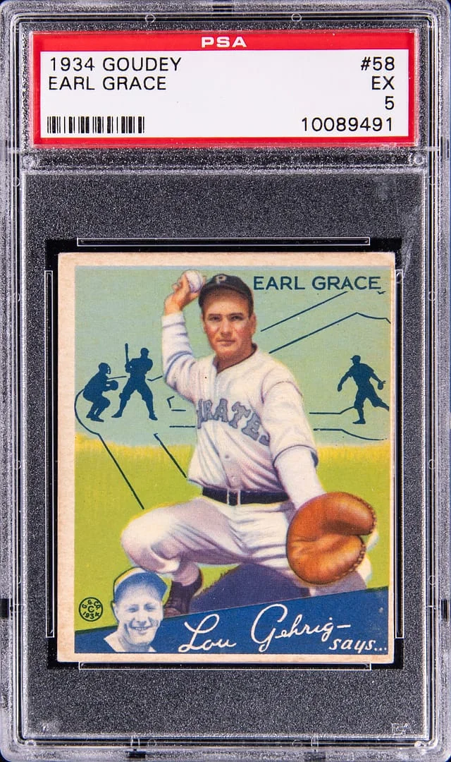 1934 Goudey Earl Grace #58 card image