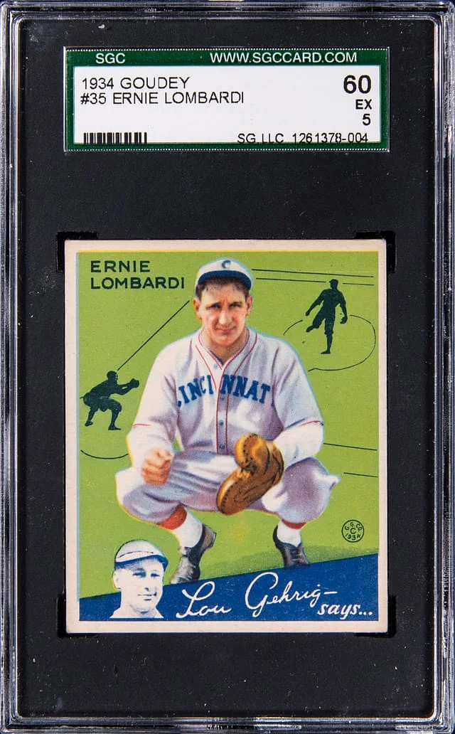 1934 Goudey Ernie Lombardi #35 card image