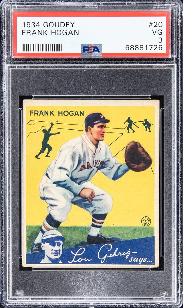 1934 Goudey Frank Hogan #20 card image