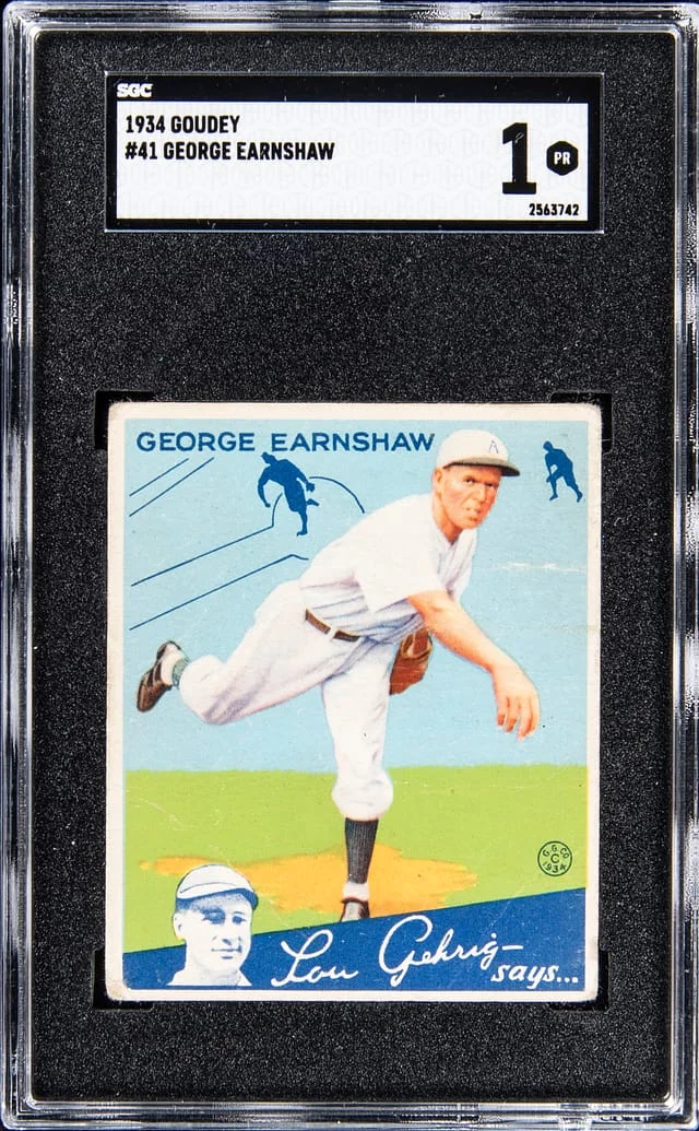 1934 Goudey George Earnshaw #41 card image