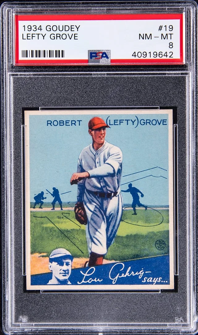 1934 Goudey Lefty Grove #19 card image