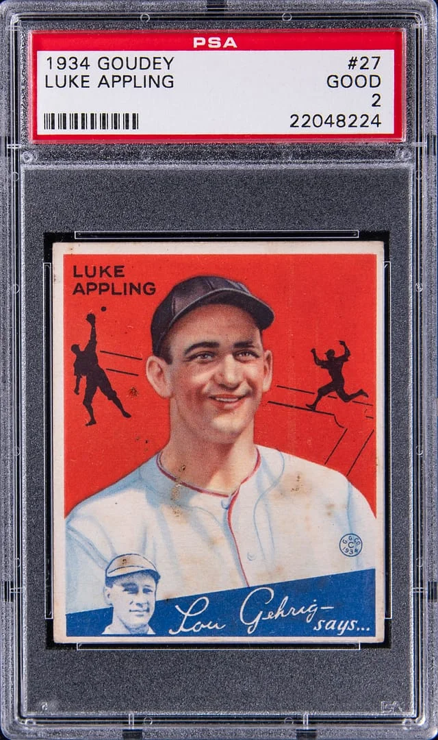 1934 Goudey Luke Appling #NNO card image