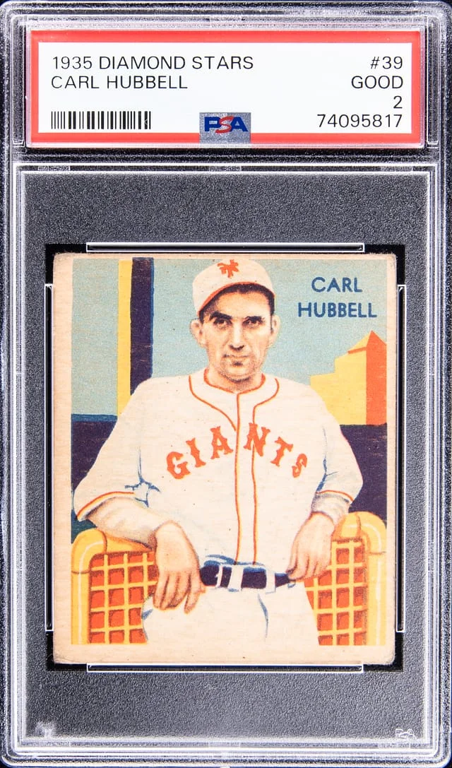 1935 Diamond Stars Carl Hubbell #39 card image