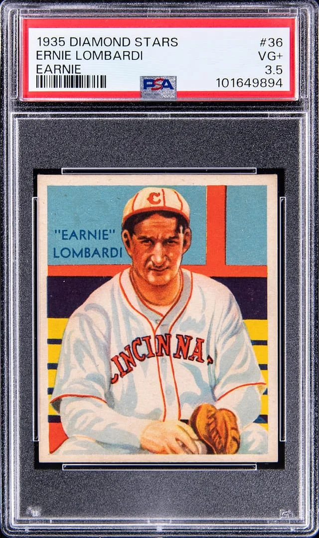 1935 Diamond Stars Ernie Lombardi #36 card image