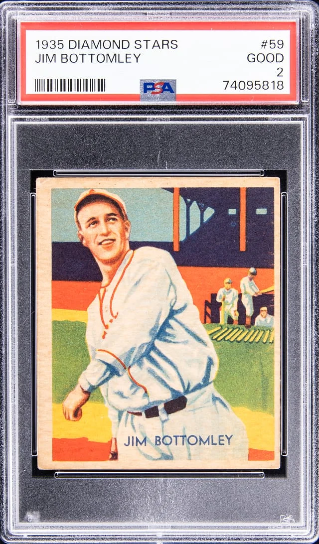 1935 Diamond Stars Jim Bottomley #59 card image