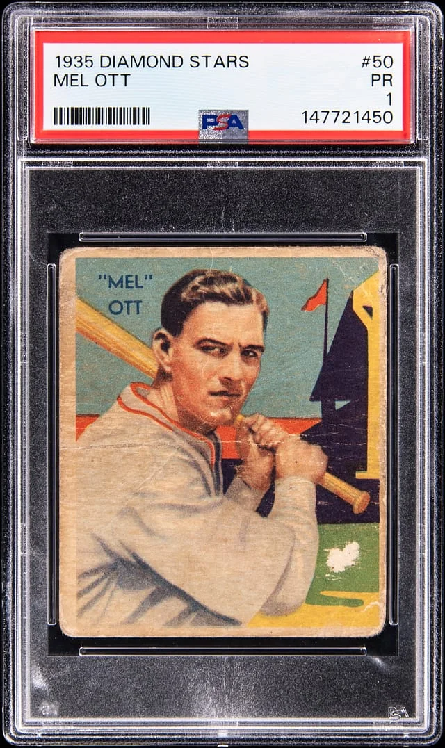 1935 Diamond Stars Mel Ott #50 card image