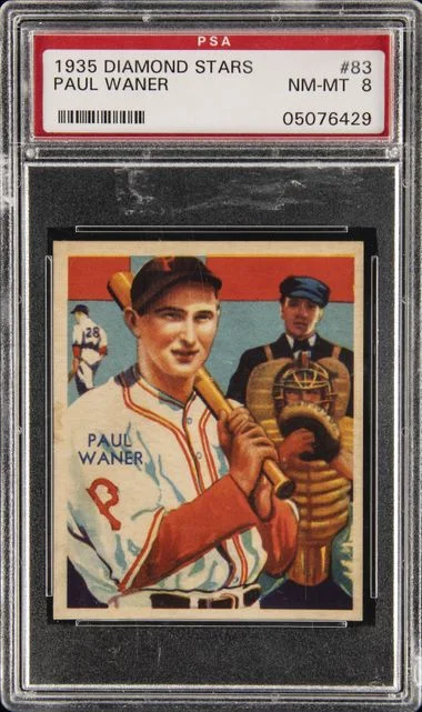 1935 Diamond Stars Paul Waner #83 card image