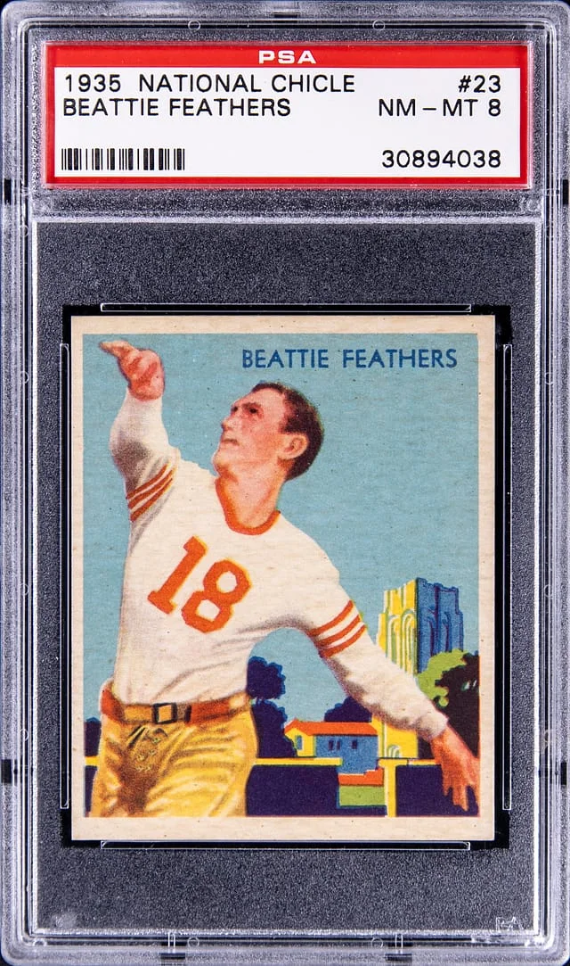 1935 National Chicle Beattie Feathers #23 card image