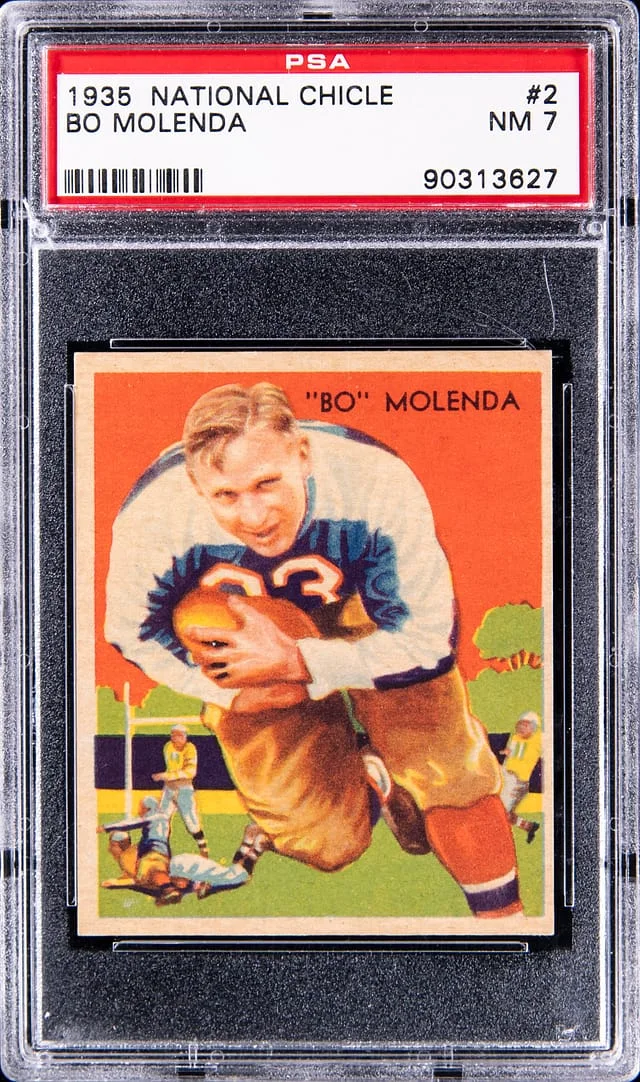 1935 National Chicle Bo Molenda #2 card image