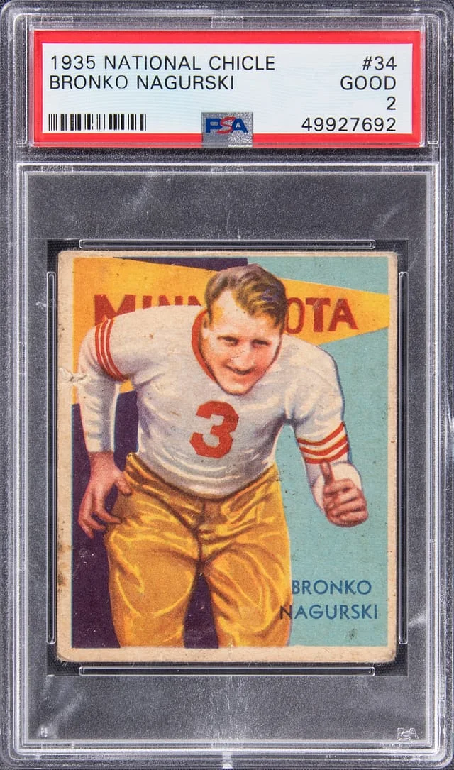 1935 National Chicle Bronko Nagurski #34 card image