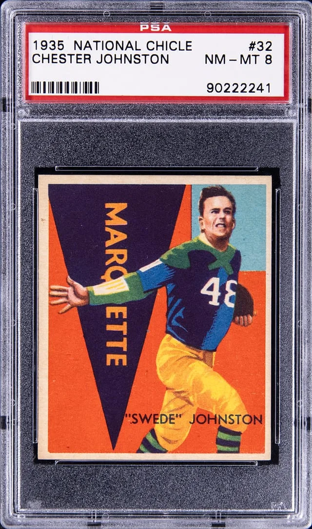 1935 National Chicle Chester Johnston #32 card image