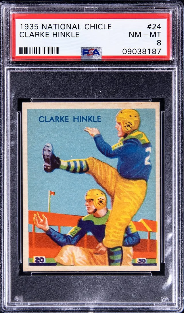 1935 National Chicle Clarke Hinkle #24 card image