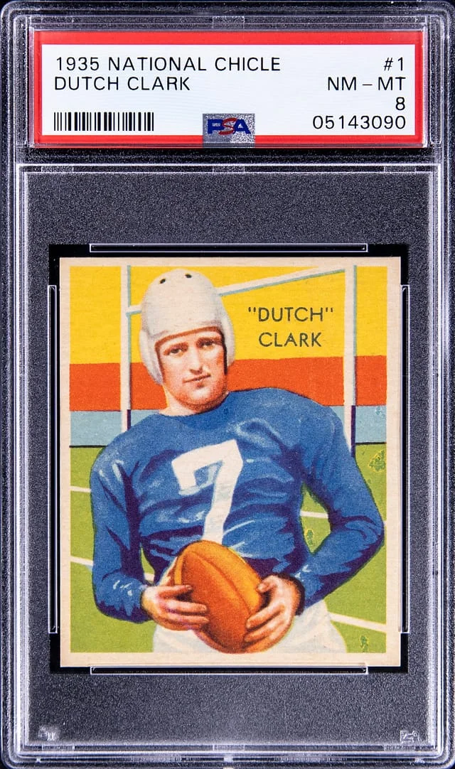 1935 National Chicle Dutch Clark #1 card image