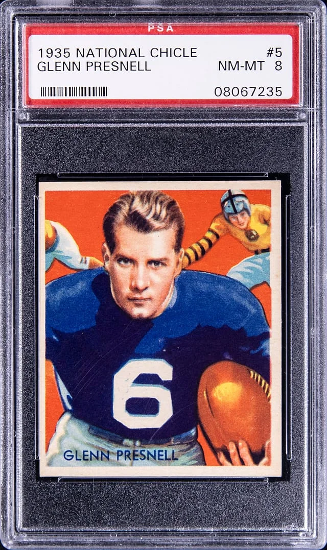 1935 National Chicle Glenn Presnell #5 card image