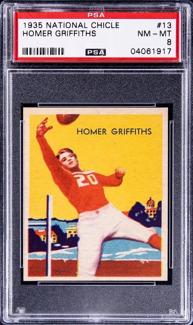 1935 National Chicle Homer Griffiths #13 card image