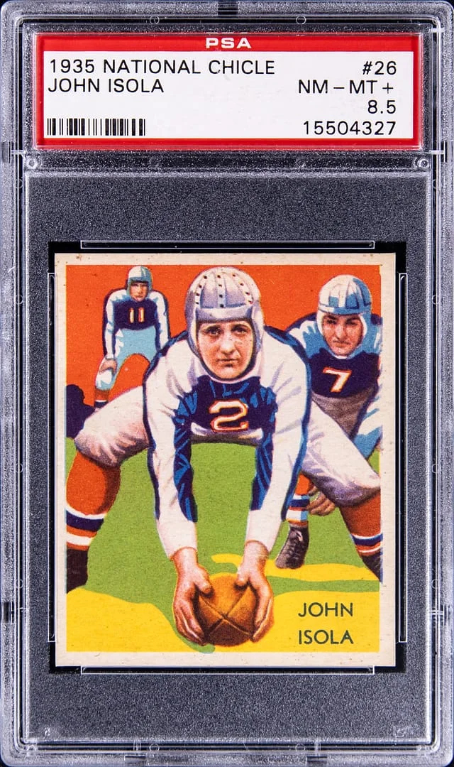 1935 National Chicle John Isola #26 card image