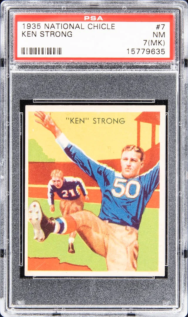 1935 National Chicle Ken Strong #7 card image