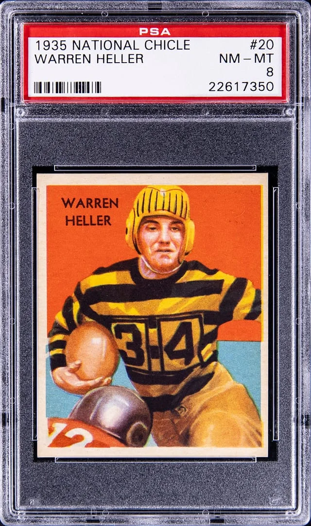 1935 National Chicle Warren Heller #20 card image