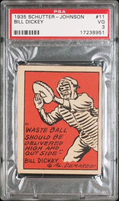 1935 Schutter-Johnson Bill Dickey #11 card image