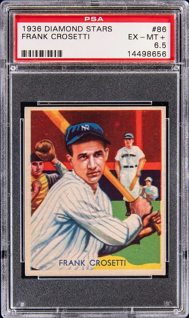 1936 Diamond Stars Frank Crosetti #86 card image