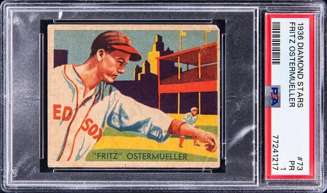1936 Diamond Stars Fritz Ostermueller #73 card image