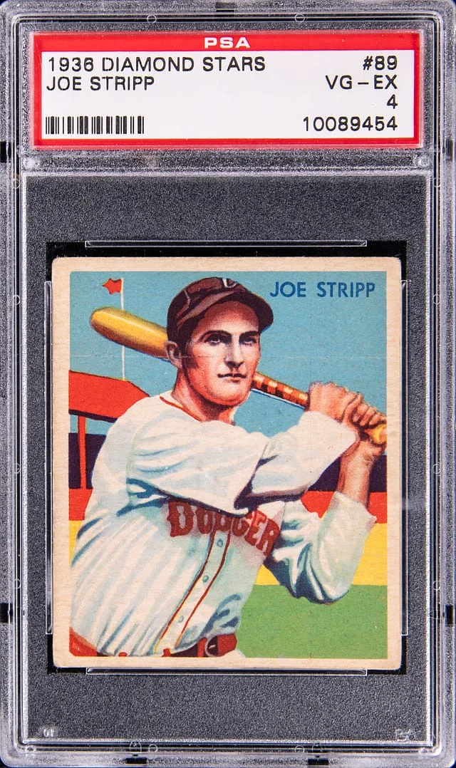1936 Diamond Stars Joe Stripp #89 card image