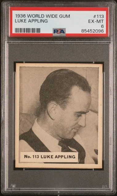 1936 World Wide Gum Luke Appling #113 card image