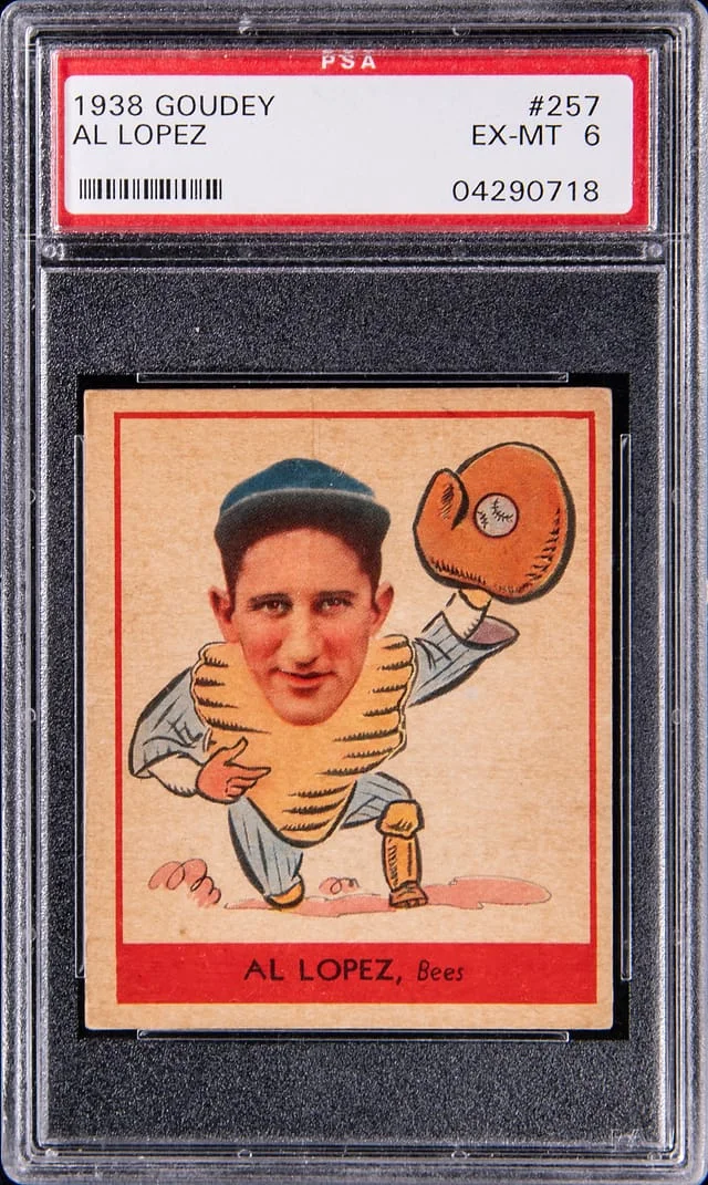 1938 Goudey Al Lopez #257 card image