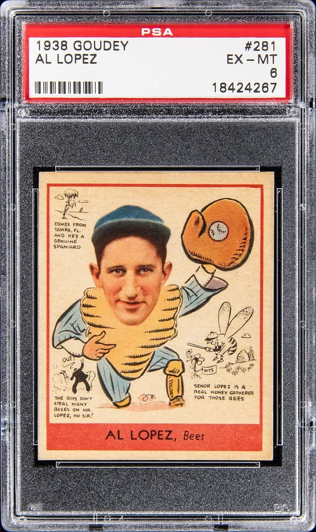 1938 Goudey Al Lopez #281 card image