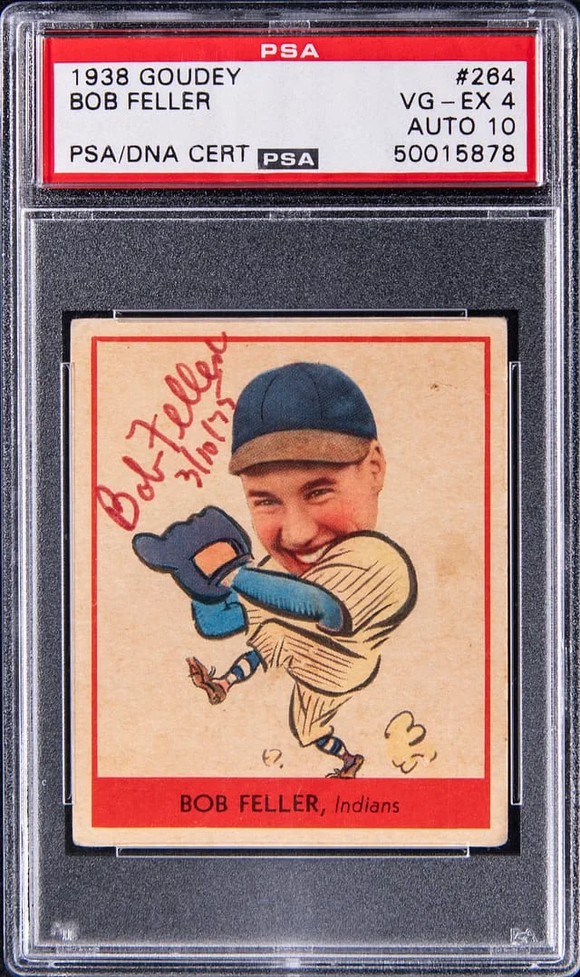 1938 Goudey Bob Feller Heads-Up #264 card image