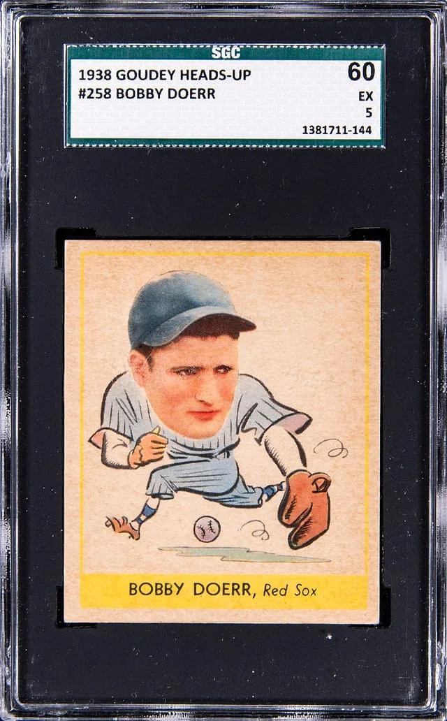 1938 Goudey Bobby Doerr Heads-Up #258 card image