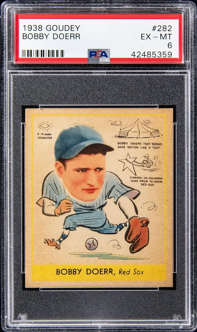1938 Goudey Bobby Doerr #282 card image