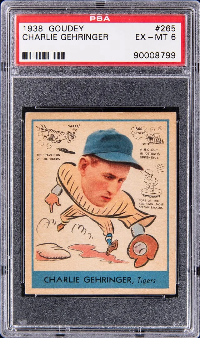 1938 Goudey Charlie Gehringer #265 card image