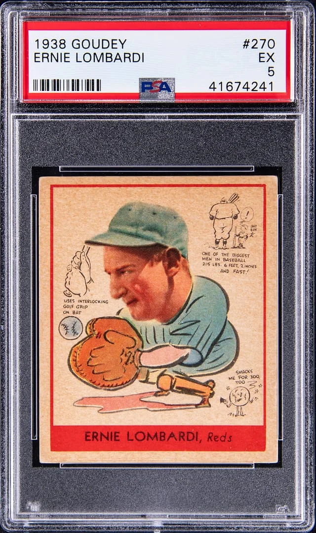 1938 Goudey Ernie Lombardi #270 card image