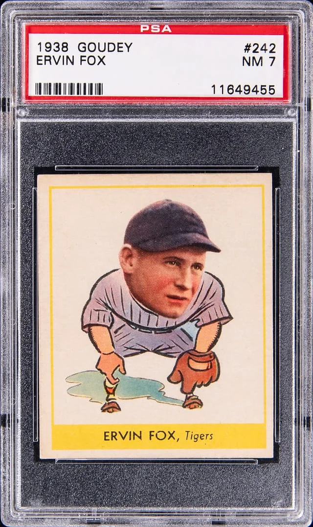 1938 Goudey Ervin Fox #242 card image