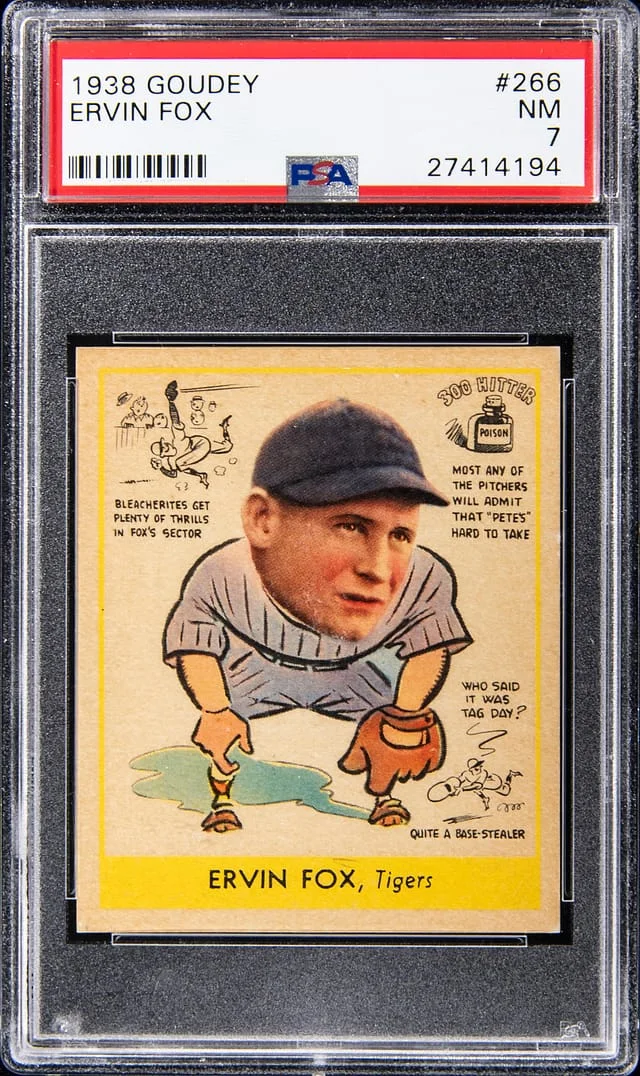 1938 Goudey Ervin Fox #266 card image