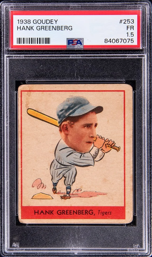 1938 Goudey Hank Greenberg Heads-Up #253 card image
