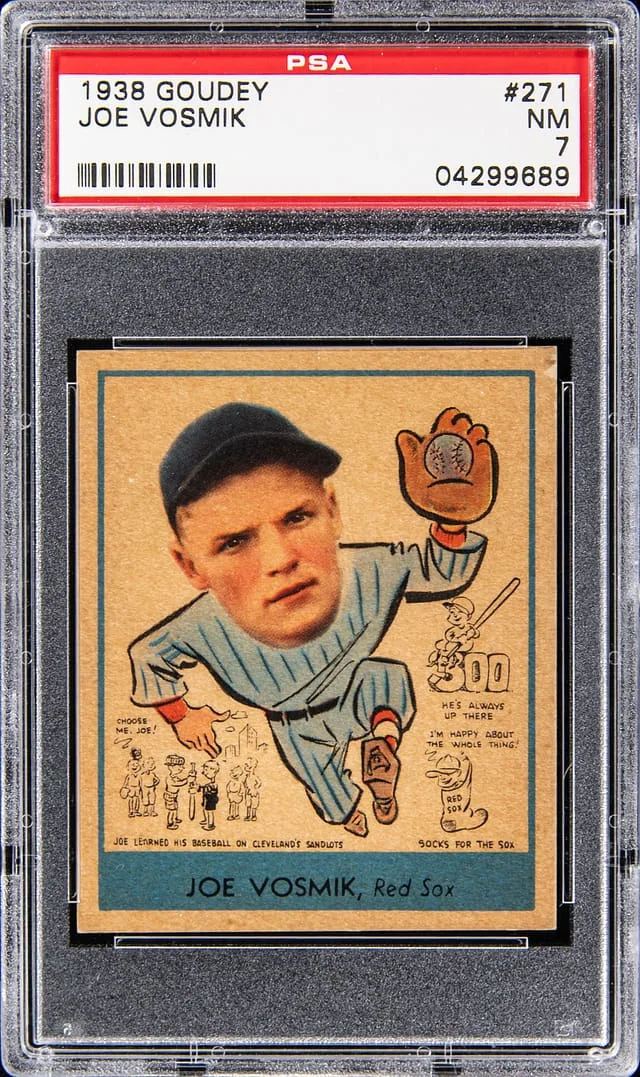 1938 Goudey Joe Vosmik #271 card image