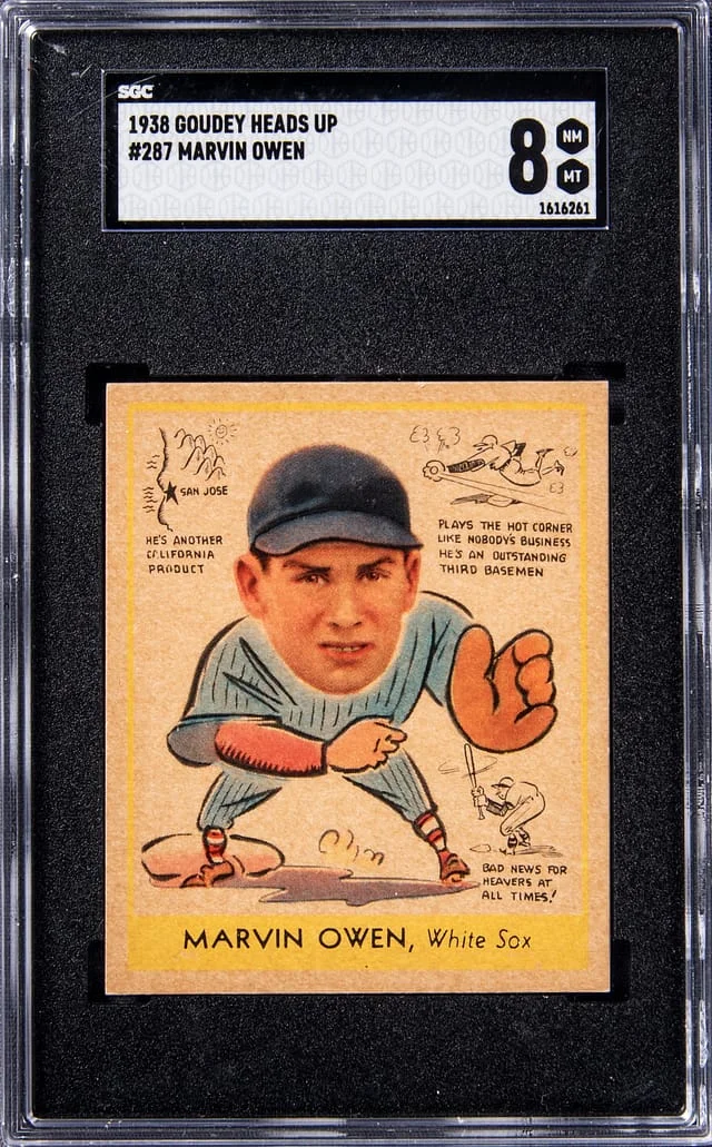 1938 Goudey Marvin Owen #287 card image