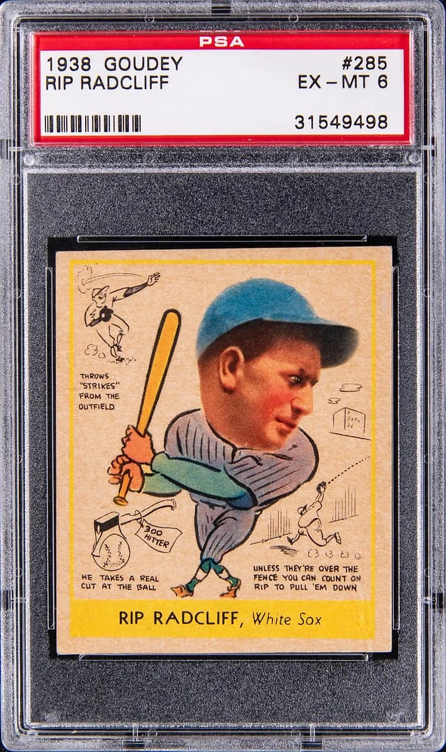 1938 Goudey Rip Radcliff #285 card image