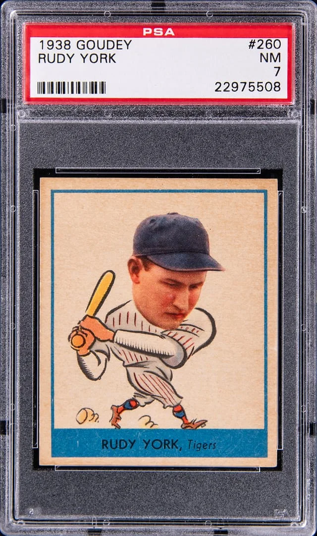 1938 Goudey Rudy York #260 card image