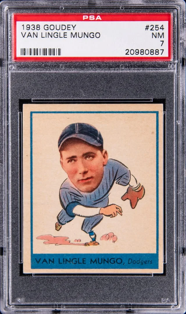 1938 Goudey Van Lingle Mungo #254 card image