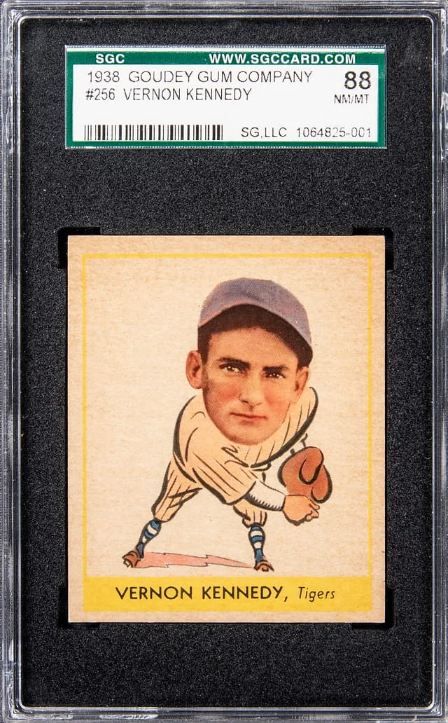1938 Goudey Vernon Kennedy Heads-Up #256 card image