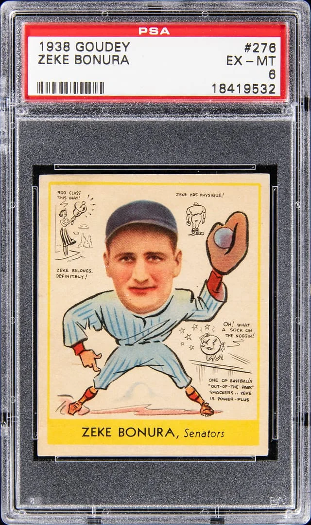 1938 Goudey Zeke Bonura #276 card image